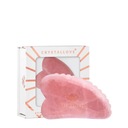 CRYSTALLOVE 3D gua sha masážna doska na tvár vyrobená z ružového kremeňa