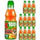 Kubuś 100% jablková broskyňová šťava 300 ml 12 kusov