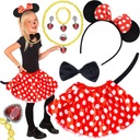 OUTFIT MINNIE MOUSE MICKEY JEDNORÁZOVÝ PLES KARNEVALOVÝ SÚPRAV KROJOV