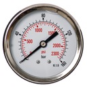 GLYCERÍNOVÝ MANOMETER 63MM ZADNÉ 1/4 160 BAROVÉ HODINY