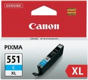 Atramentová kazeta CANON CLI-551C XL azúrová