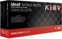 Rukavice Moto Black L Ideall Nitrile Mercator A100