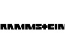 Nálepka s logom RAMMSTEIN, symbol, nápis ROCK, 40 cm