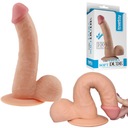 REALISTICKÉ DILDO S PRÍSAVKOU 20 cm SEMENNÍKY FLEXIBILNÝ UMELÝ HRUBÝ PENIS