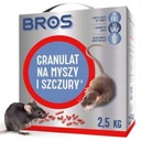 Granulovaný jed na myši a potkany BROS 2,5 kg