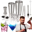 BARMANSKÝ SET 9 EL SHAKER BARMANSKÝ SHAKER NA NÁPOJE KOKTEJLY 750ml