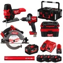 SADA ELEKTRICKÉHO NÁRADIA MILWAUKEE M18 FPP4L-124P