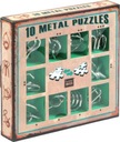 10 KOVOVÝCH PUZZLES zelená Sada puzzle