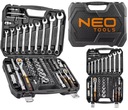 NEO TOOLS Nástrčkové kľúče 1/4, 1/2, 82 ks. Kufor CrV Tool Set