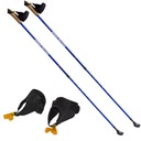 Nordic Walking POLE s nastaviteľnou veľkosťou 87-135cm platničky SET