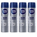 NIVEA ANTIBAKTERIÁLNY ANTIPERSPIRANT SPREJ SILVER PROTECT 150 ml x 4