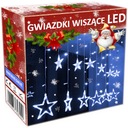 LED VIANOČNÉ HVIEZDY ZÁVESNÉ GARLANDY VIANOČNÉ SVETLÁ LED ZÁCLONA