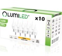 10x E14 LED žiarovka FLAME 5W = 40W 3000K LUMILED