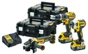 DEWALT DCK384P2T sada 18V DCD796 DCF887 DCG405 dve puzdrá TSTAK II