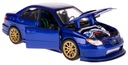 SUBARU IMPREZA WRX STI MODEL KOVOVÝ 1:24 dobre modrý