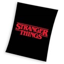 Čierna deka STRANGER THINGS 130x170 Coral NETFLIX