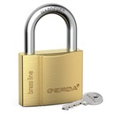 GERDA YOKE PADLOCK BRASS LINE 50S MOSADZ