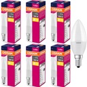 Osram LED žiarovka na sviečku E14 7W=60W 806lm x 6