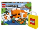 LEGO MINECRAFT 21178 FOX HABITAT + LEGO PAPIEROVÁ TAŠKA STREDNÁ