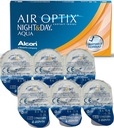 AIR OPTIX NIGHT&DAY AQUA 6KS MESAČNÉ KONTAKTNÉ ŠOŠOVKY BC8.6 POWER-0.75