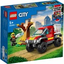 LEGO CITY HASIČSKÉ VOZIDLO 4X4 - ZÁCHRANNÁ MISIA 60393