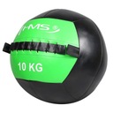 MEDICINE BALL 10kg kožená WALL BALL veľký okruhový kondičný tréning HMS