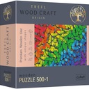 KOCKY DREVENÉ PUZZLE DÚHOVÉ MOTÝLE 500 KUSOV