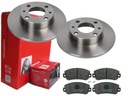 BREMBO PREDNÉ DISKY, DESTIČKY, FIAT UNO PANDA I 227MM