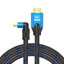 Kábel HDMI (M) v2.1, uhlový, 5 m, 8K, medený,