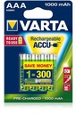 * 4ks AAA R03 1000mAh NiMH 1,2V Varta ready2use