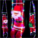 Santa Claus On Ladder Led Lamps XXL RGB Large