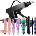 SEX MACHINE SET Multifunkčný vibrátor 7*dildo