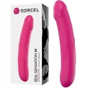 Profilované dildo, ružový silikón Dorcel