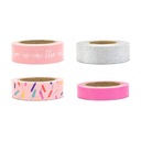 Ozdobná lepiaca páska Love Washi Tape 10m 4ks