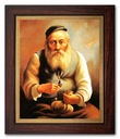 OBRAZ ŽIDOV - ŽIDOV PRE ŠŤASTIE v ráme 31x26cm