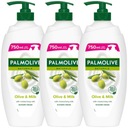 Krémový sprchový gél Palmolive Naturals Olive & Milk 3x750ml