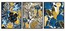 OBRAZOVÝ PLAGÁT V RÁME 53x73cm Triptych Jungle P1891