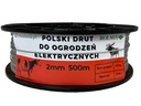 Poľský drôt do pastierskeho elektrického ohradníka 2mm 500m