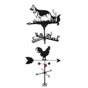 2 ks Metal Dog Weather Vane Direction