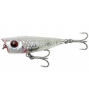 Wobler SG Popper 3D Minnow 4,3cm 4g KRYŠTÁLOVO BIELY