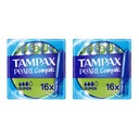 Tampóny Tampax Compak Pearl Super s aplikátorom 2 x 16 kusov