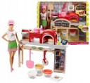 BARBIE PIZZÉRIA SET + BÁBIKA MATTEL FHR09