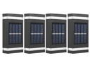 4x SOLAR LED Elevation Lamp Denný/Nočný senzor