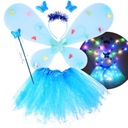 Modrý žiariaci kostým na loptu Little Fairy Butterfly ZA4805 CR