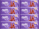 Milka Choco Tyčinky poliate mliečnou čokoládou 112 g x8