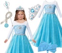 Elsa Costume Elza Dress Costume Disguise 6v1 110/116