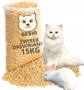 Drevené pelety pre mačku Cat 15 kg jasné