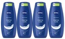 NIVEA CREME CARE Dámsky sprchový gél 4x 500ml