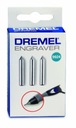 DREMEL 9924 Hroty na gravírovanie 3 ks