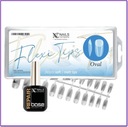 Nails Company Flexi Tips Oval + Clear Base 6ml set